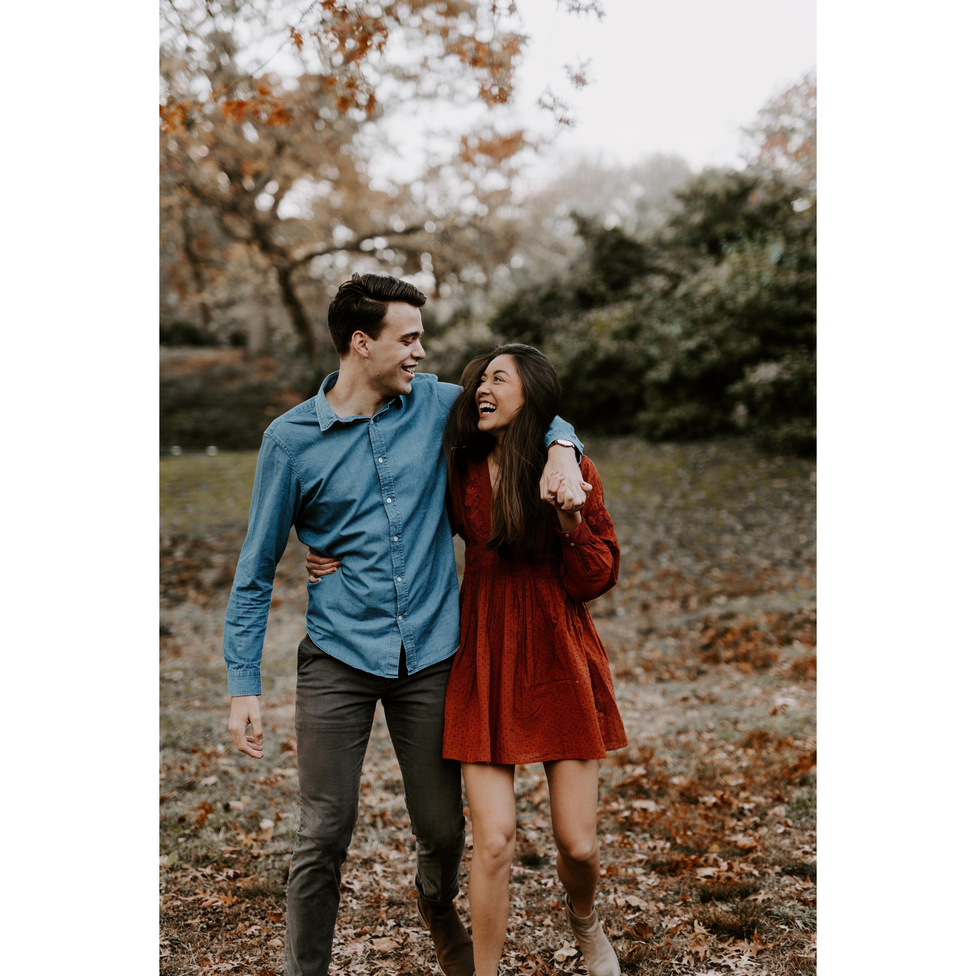 Engagement shoot in Central Park