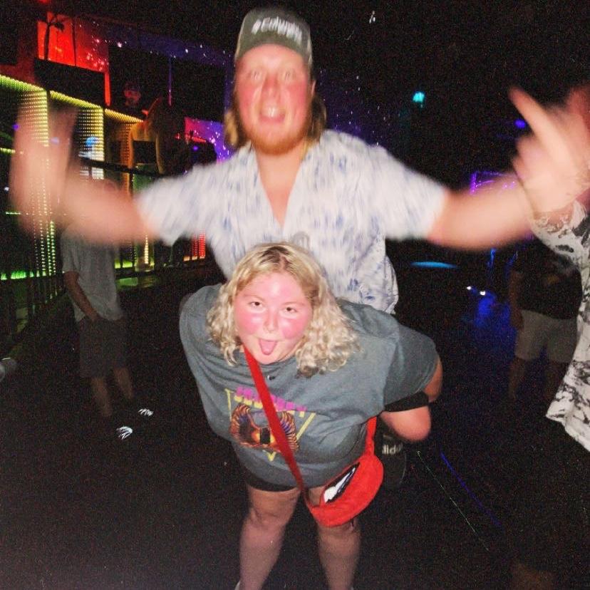 Eli and I being goofy at the night club 😂