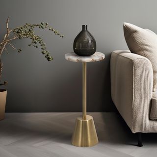 Contemporary Glamorous Accent Side Table