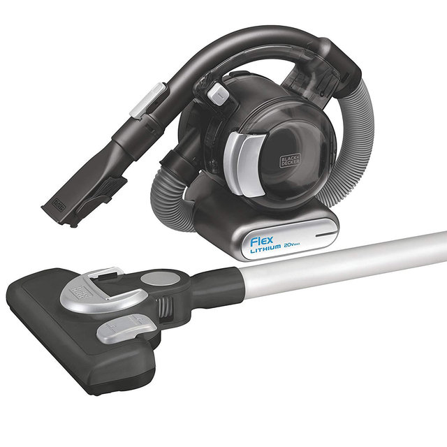 Black & Decker - BLACK+DECKER BDH2020FLFH MAX Lithium Flex Vacuum with Stick Vacuum Floor Head and Pet Hair Brush, 20-volt - Cordless