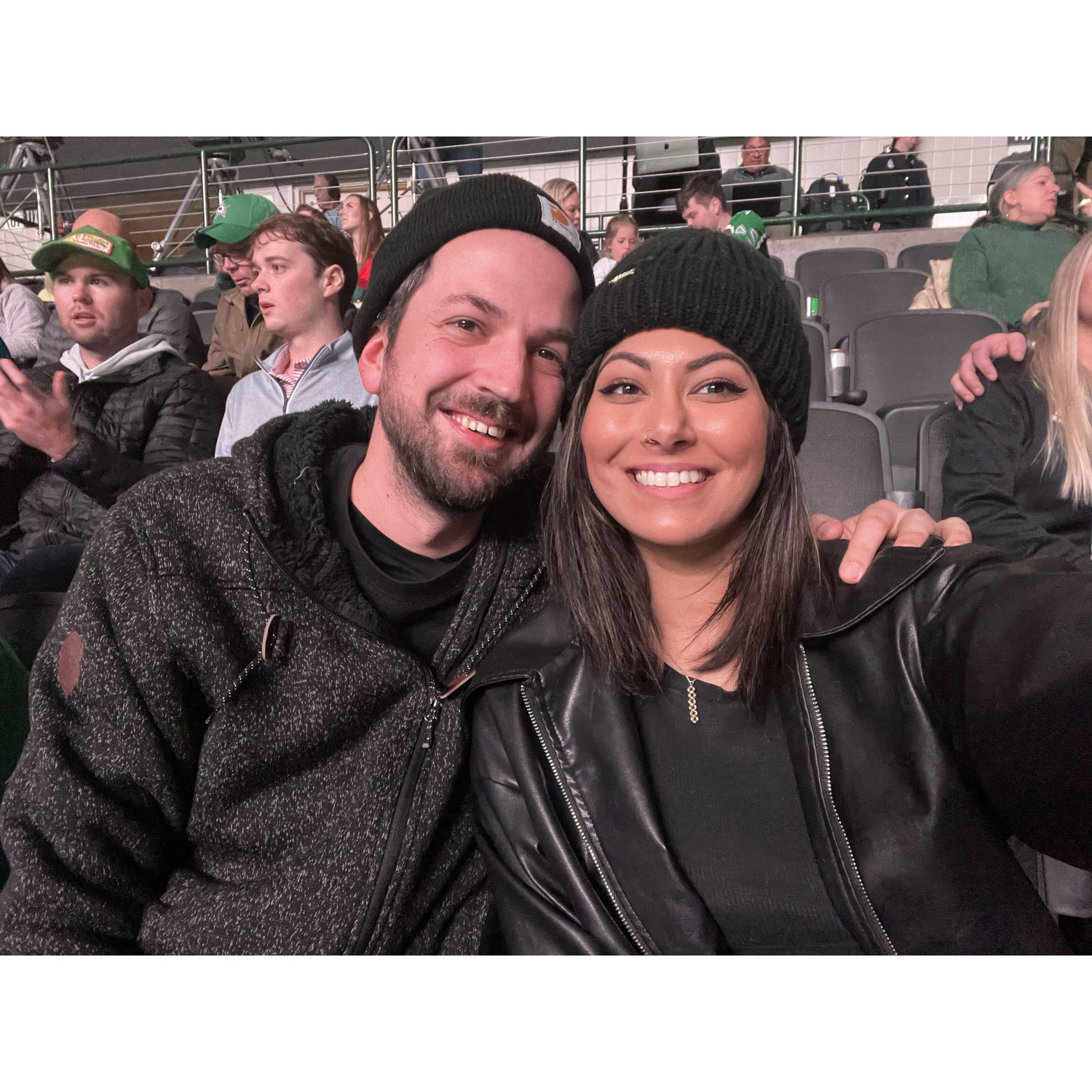 A spontaneous hockey game that we scored tickets to (thanks to Saarah's cousin) the moment the game started!