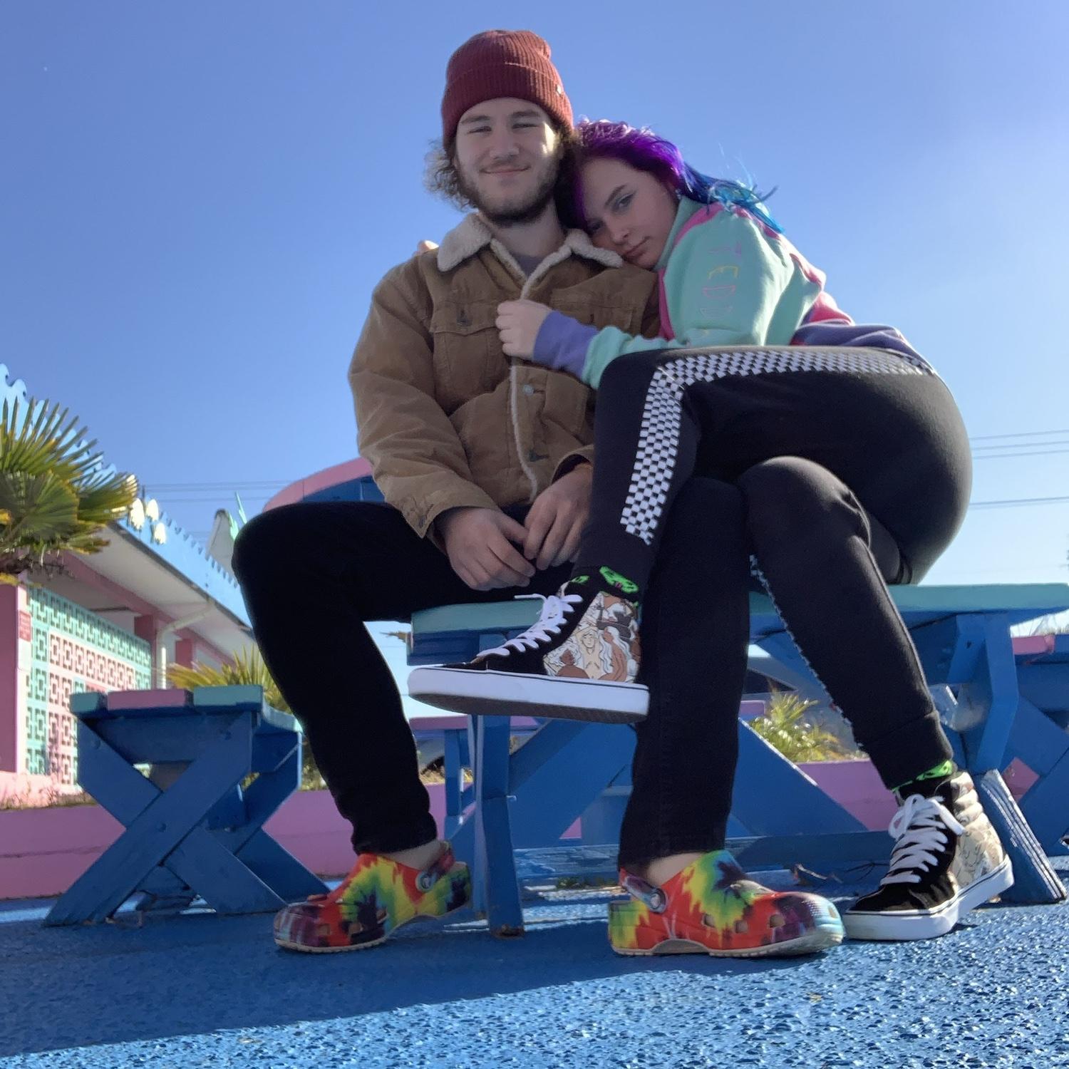 Our first beach trip together in March of 2020 when the world was shutting down