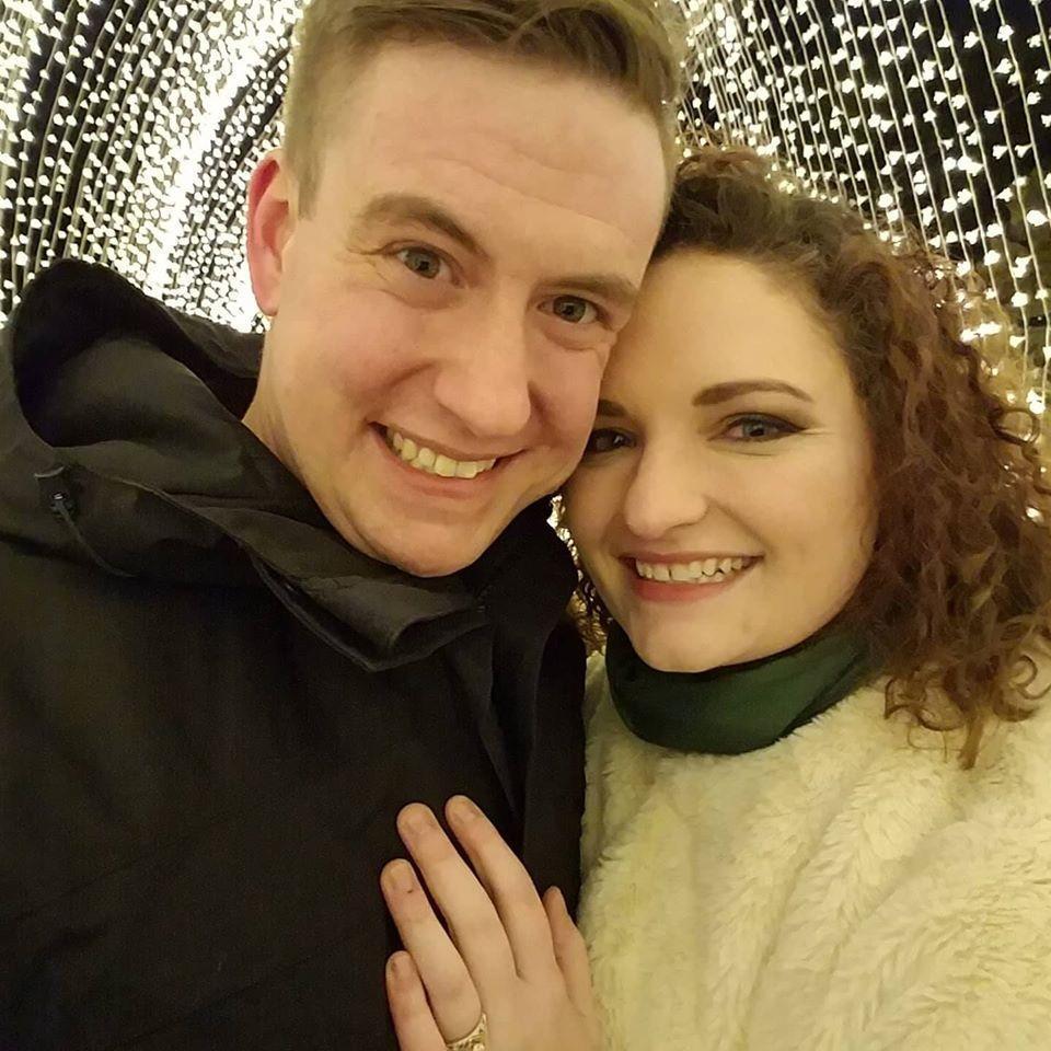 Photo was taken after we got engaged!