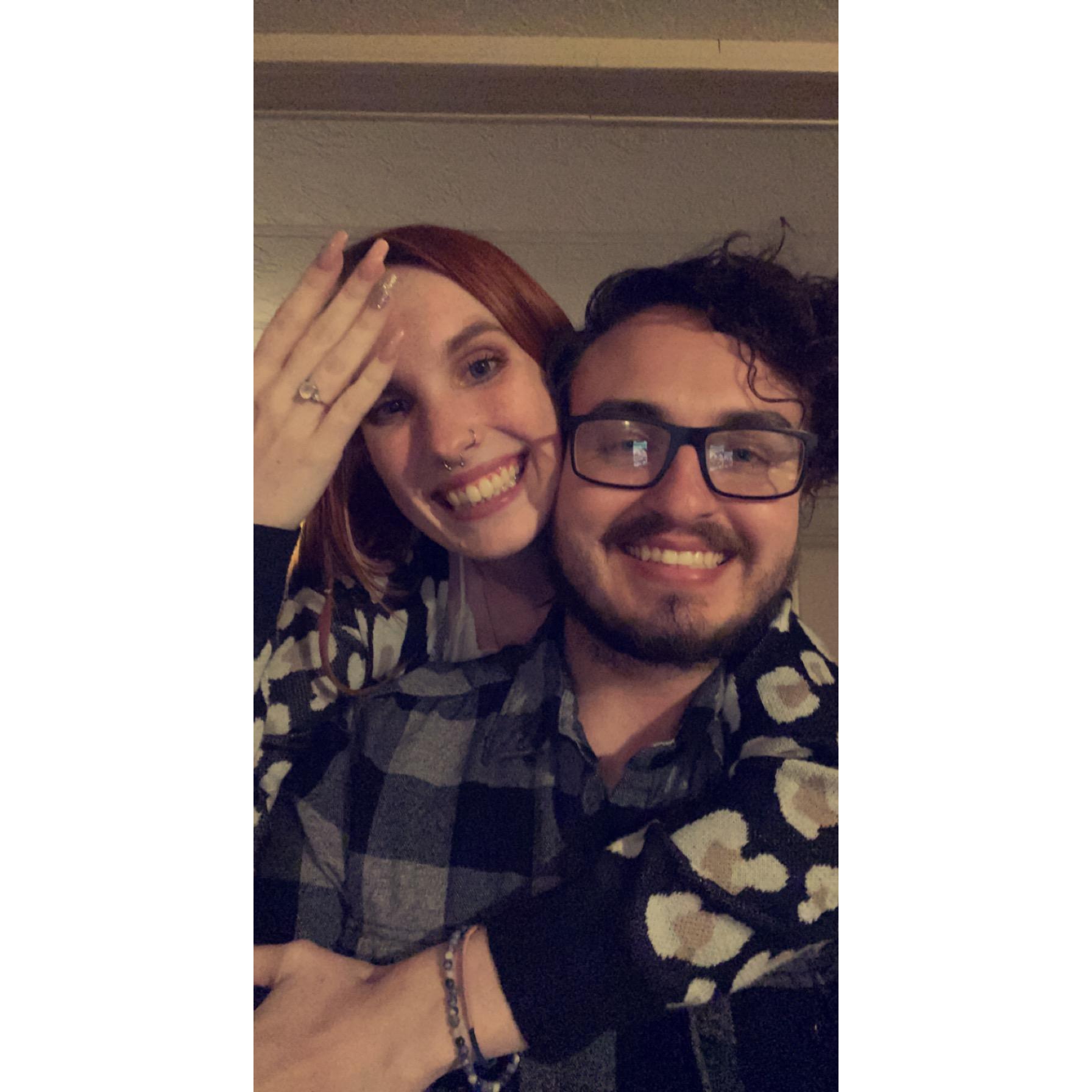 Engaged!! And yes, I did cry like a baby.