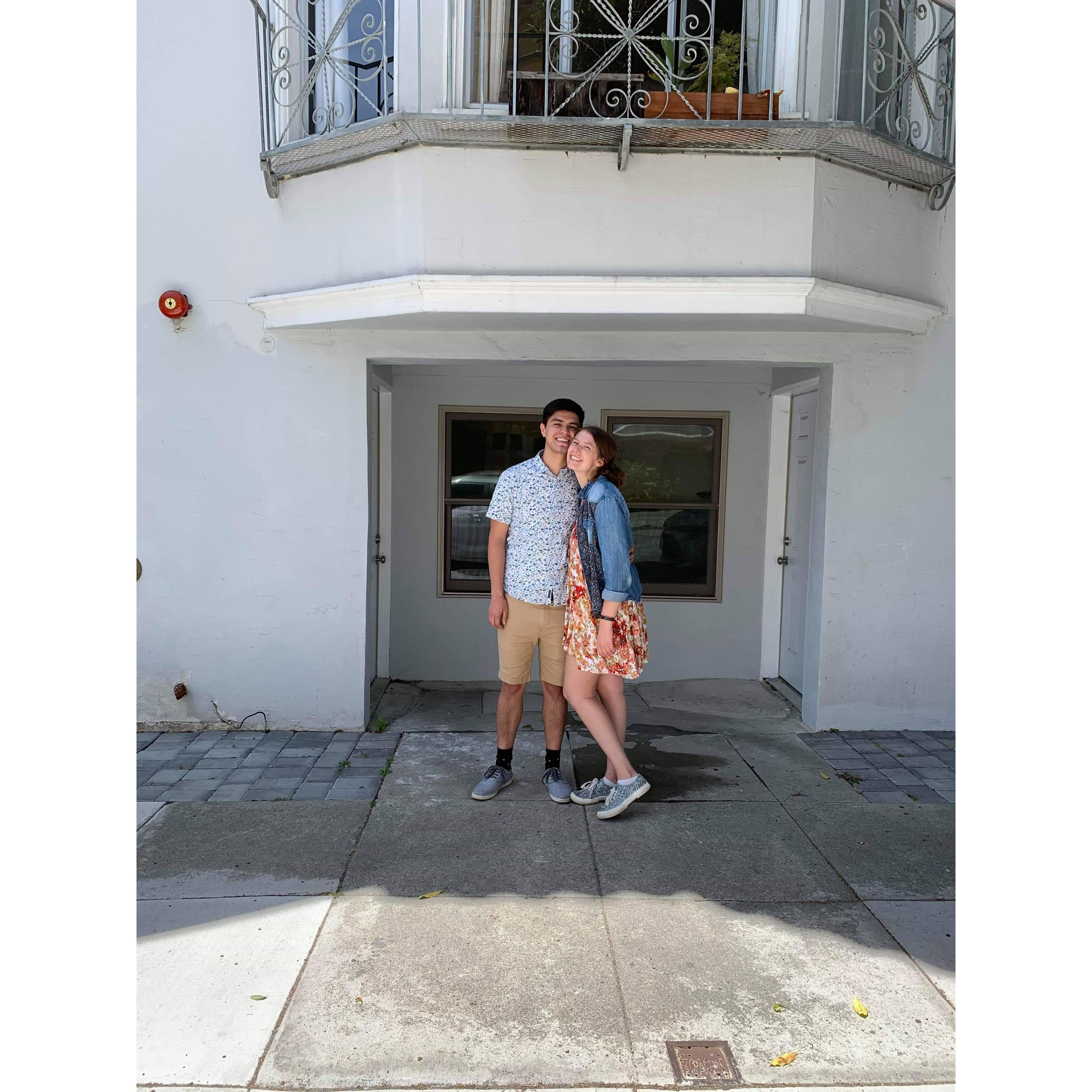 We got our first apartment together! San Francisco, CA.