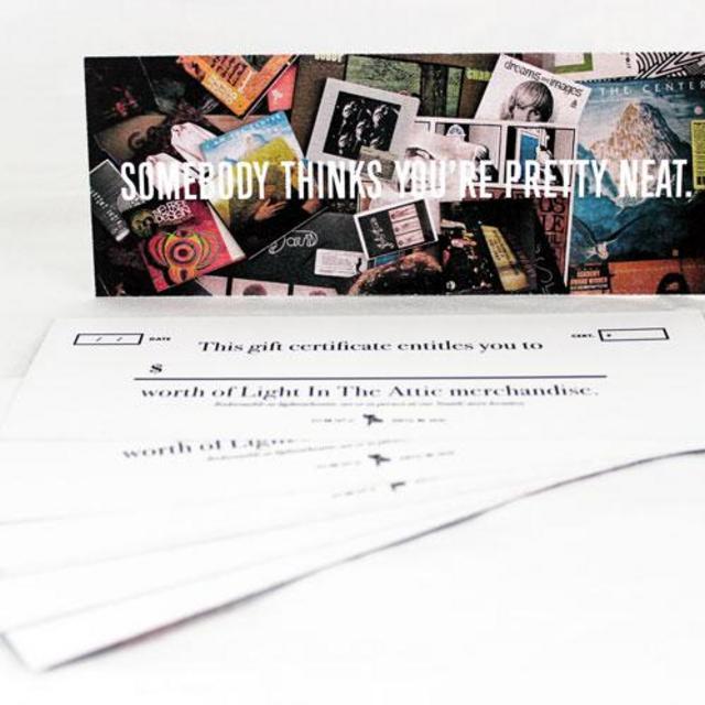 Light in the Attic Records gift card