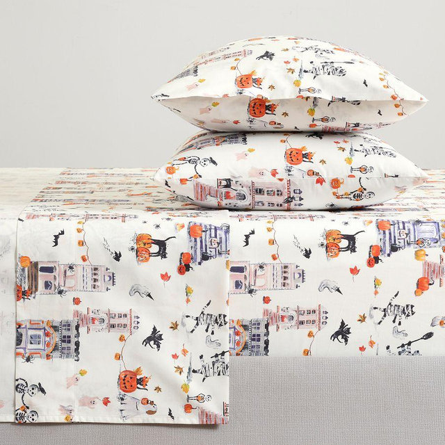 Halloween Doug & Friends Sheet Set, Multi, King