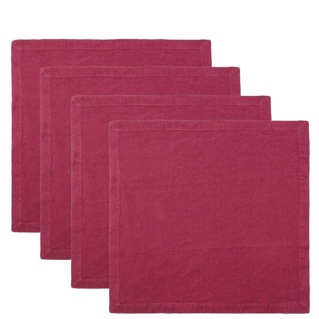 Tekla Set of four linen napkins