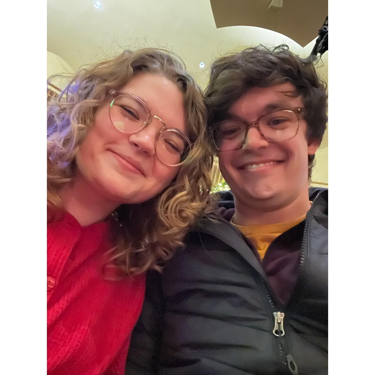 Christmas Eve - Sneaky selfie right before midnight service