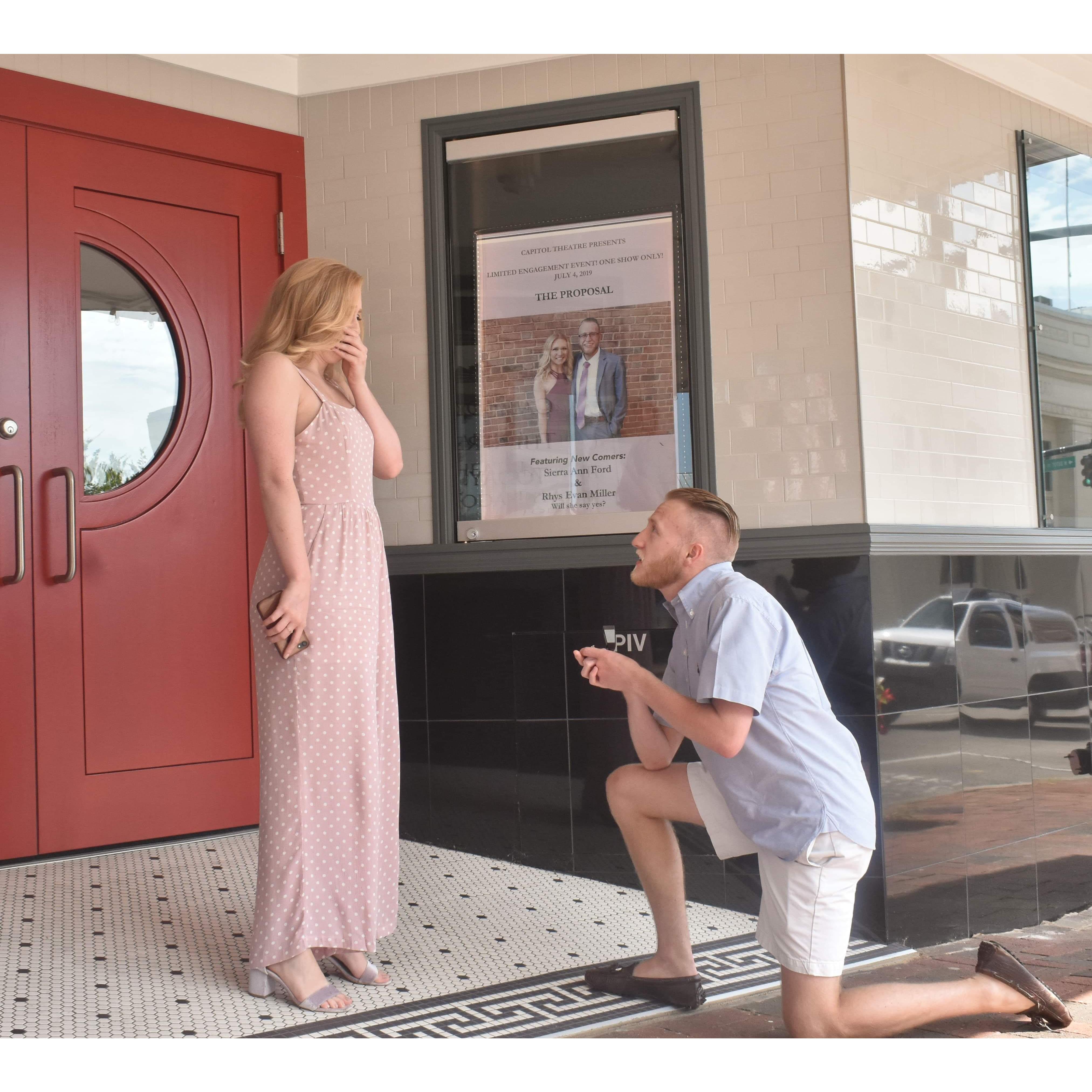 Down on one knee!