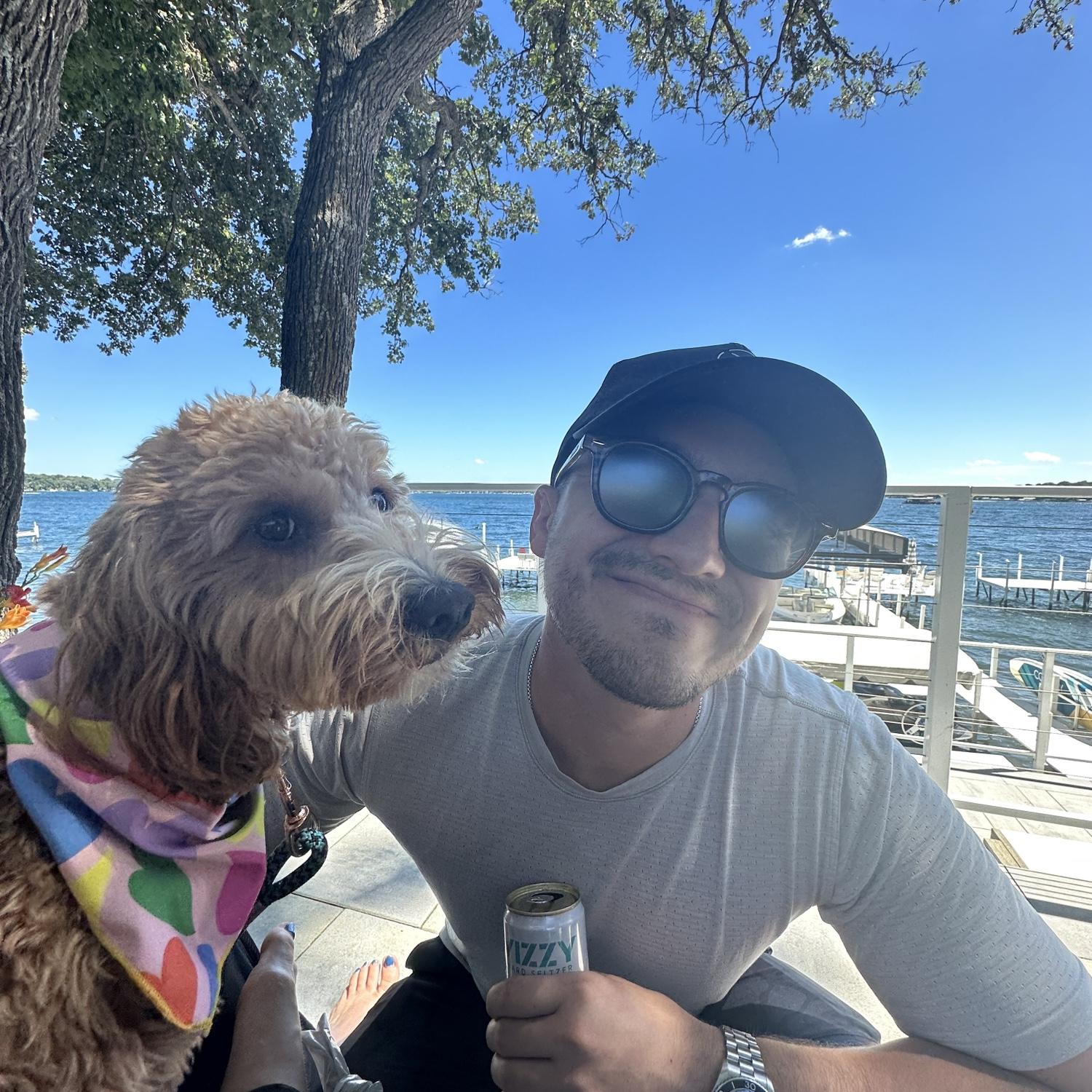 Bailey & Marley ( our mini-golden doodle )