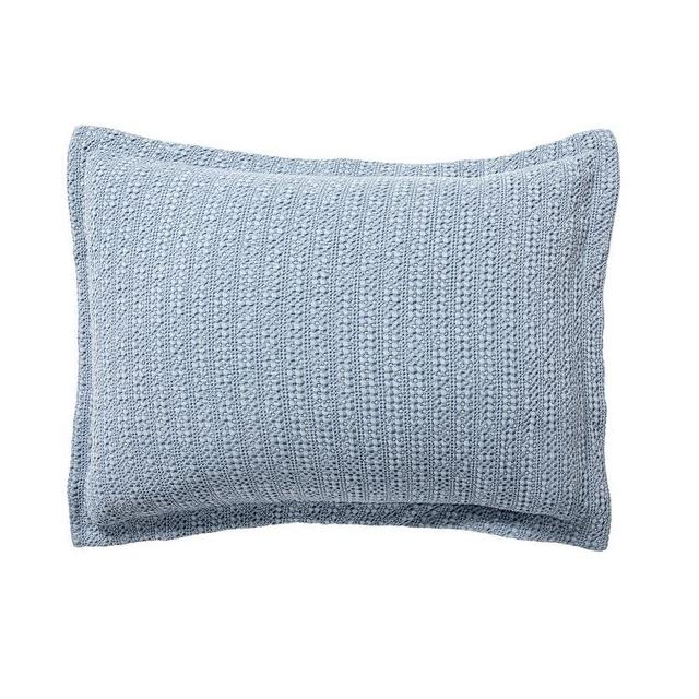 Chambray Honeycomb Sham, Standard