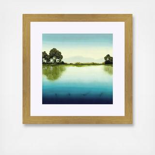 Azure Lake Framed Wall Art