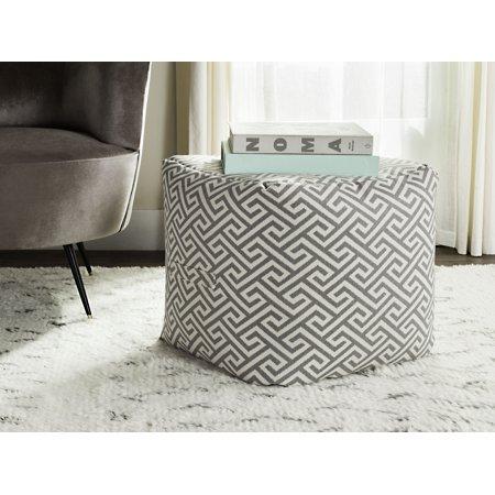 Better Homes & Gardens Greek Key Pouf