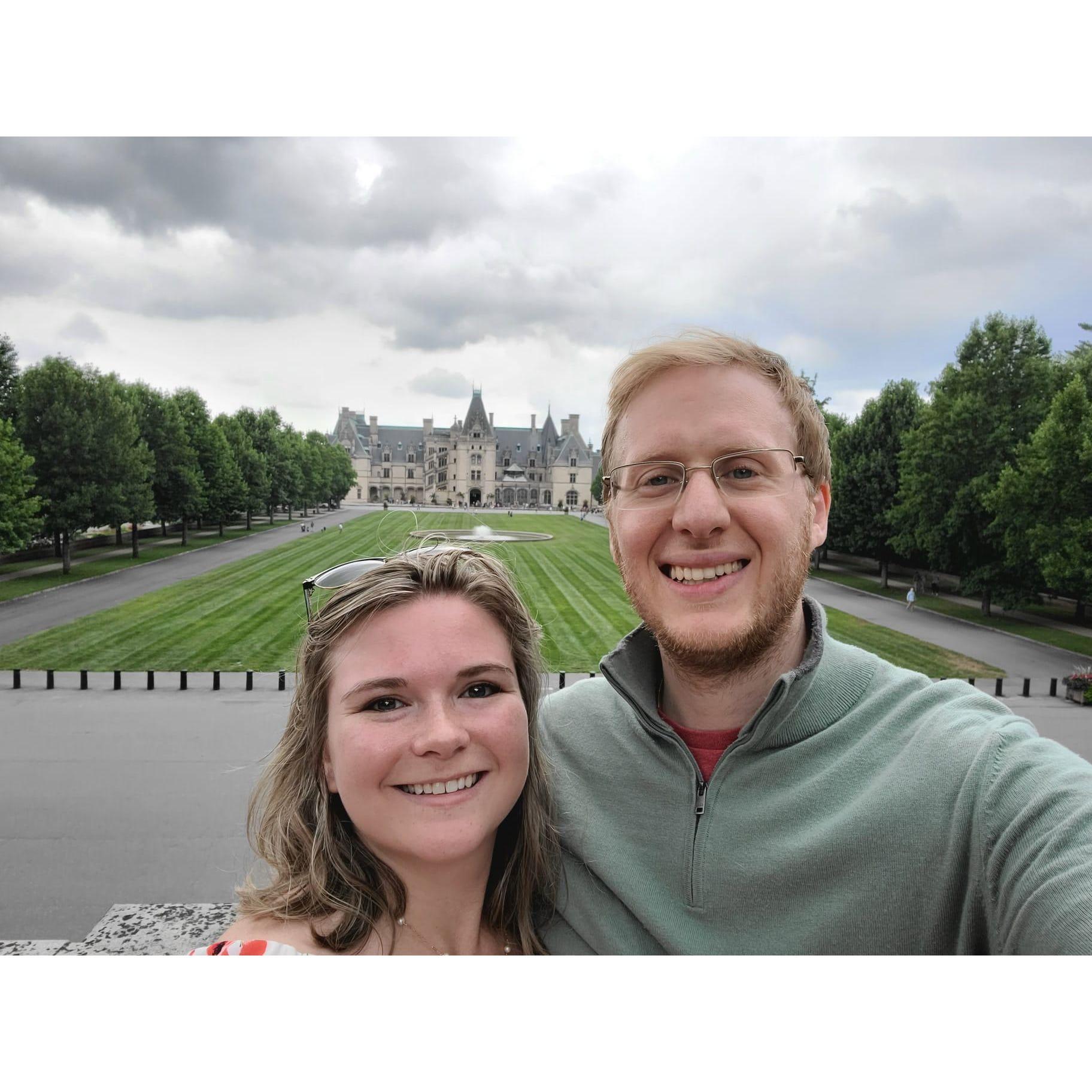 Touring the Biltmore in Asheville, North Carolina. 