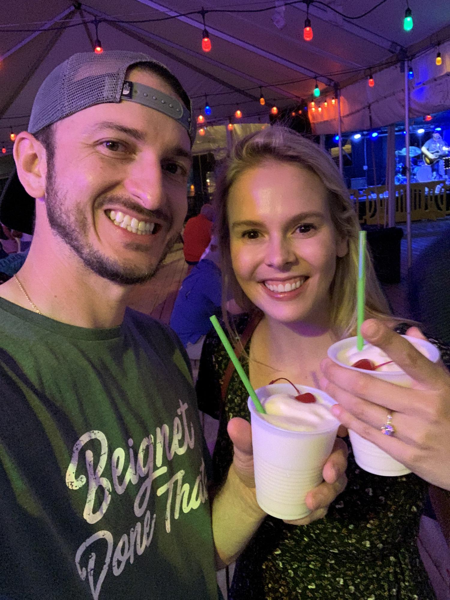 Night we got engaged we celebrated at the Florabama!