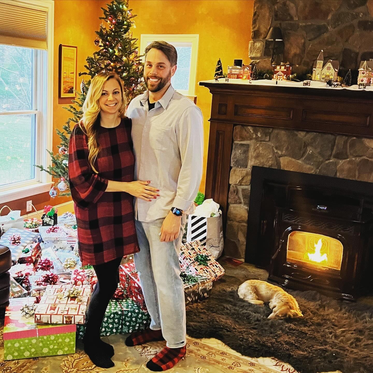 Rockin' around the Christmas tree. The first of many Christmases together. Abby stealing the show.