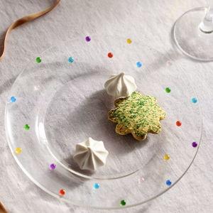 Confetti Glass Plate
