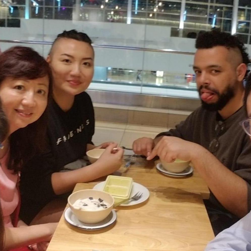 Booboo found out he doesn't like durian. More for me! Dec. 2, 2018