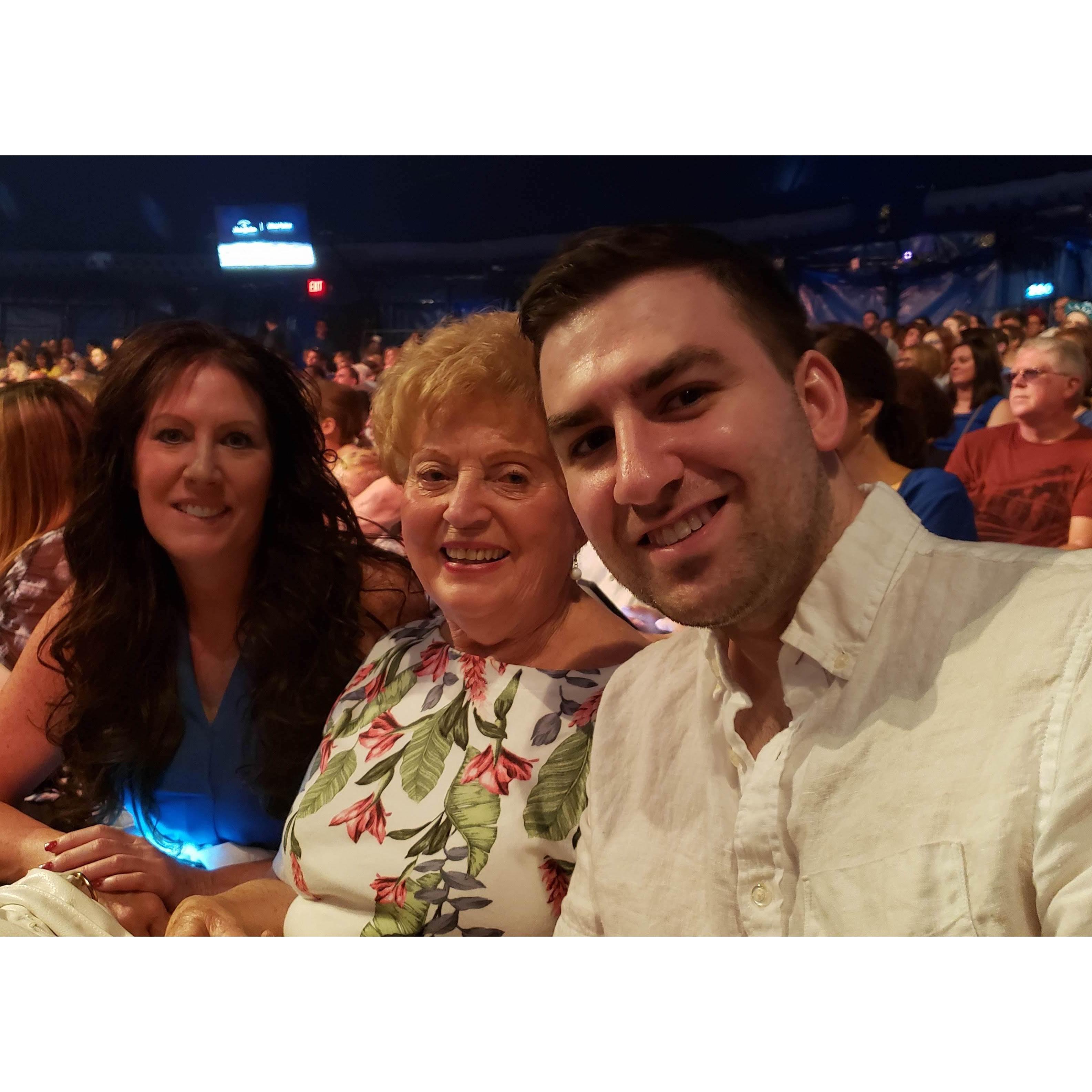 Cirque du Soleil with Mom and Grandma