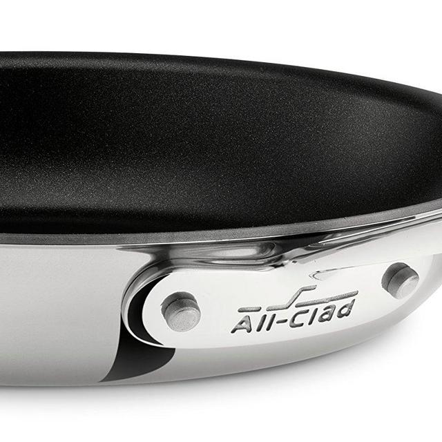 All-Clad 4110 NS R2 Stainless Steel Tri-Ply Bonded Dishwasher Safe PFOA-free Non-Stick Fry Pan / Cookware, 10-Inch, Silver