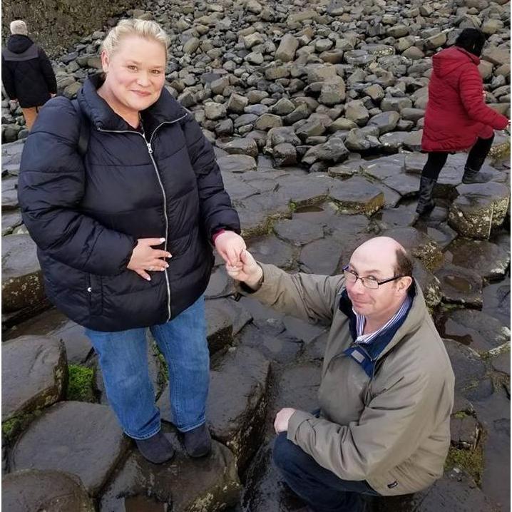 The proposal at the Giants Causeway in Northern Ireland