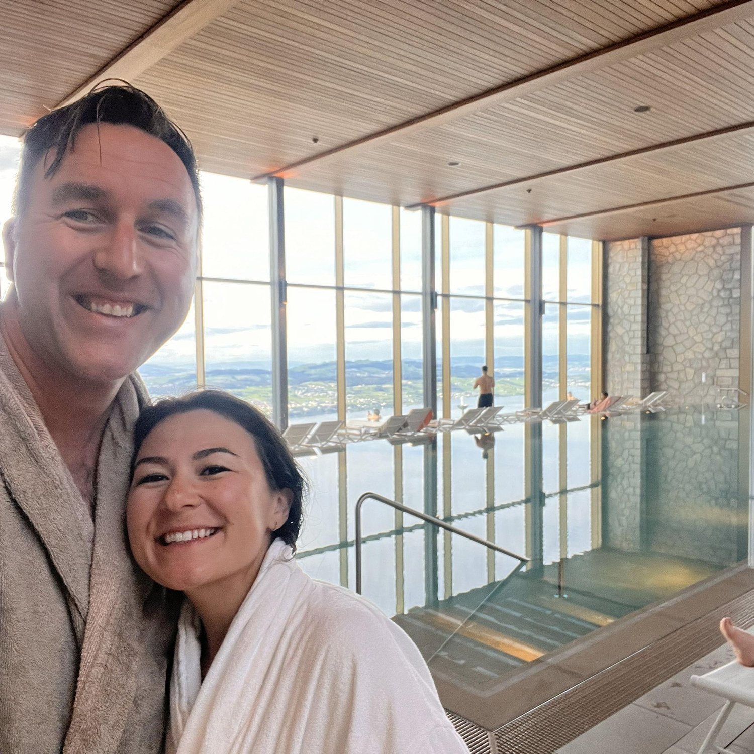 We felt like being fancy, and enjoyed a luxurious Lucerne spa experience. I hear love requires relaxation!