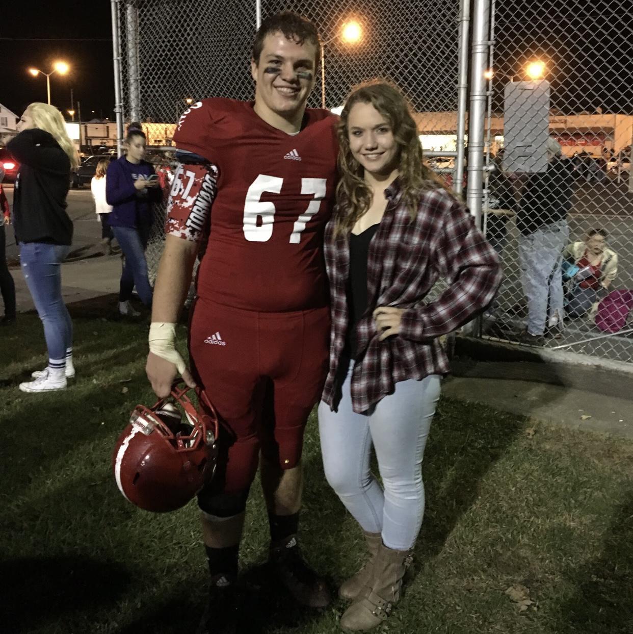 Dylan played football for Mount Carmel