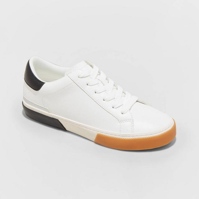 Women's Maddison Sneakers - A New Day™ White/Black 9