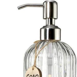 Clear Glass Soap Dispenser