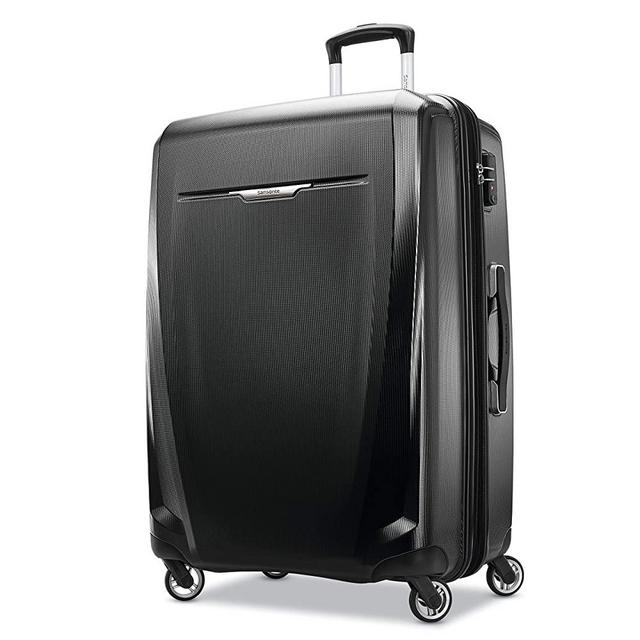 Samsonite Winfield 3 DLX Hardside Expandable Luggage with Spinners, Black