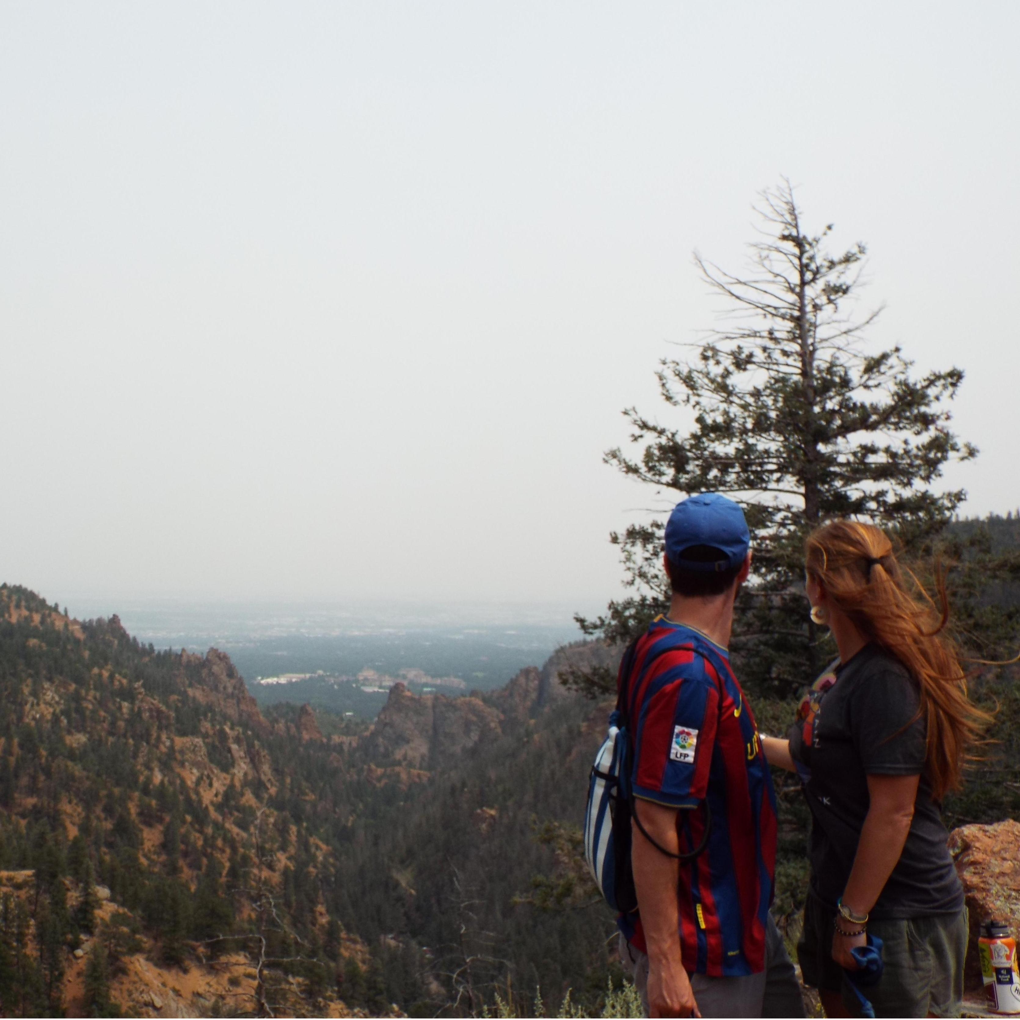 Hiking in Colorado Springs, Colorado.