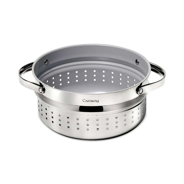 Caraway Nonstick Stainless Steel 6.5-Qt. Dutch Oven Steamer