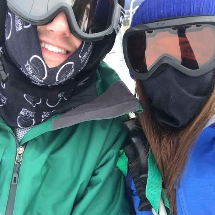 Ryan took me skiing for the first time, I hated it :)