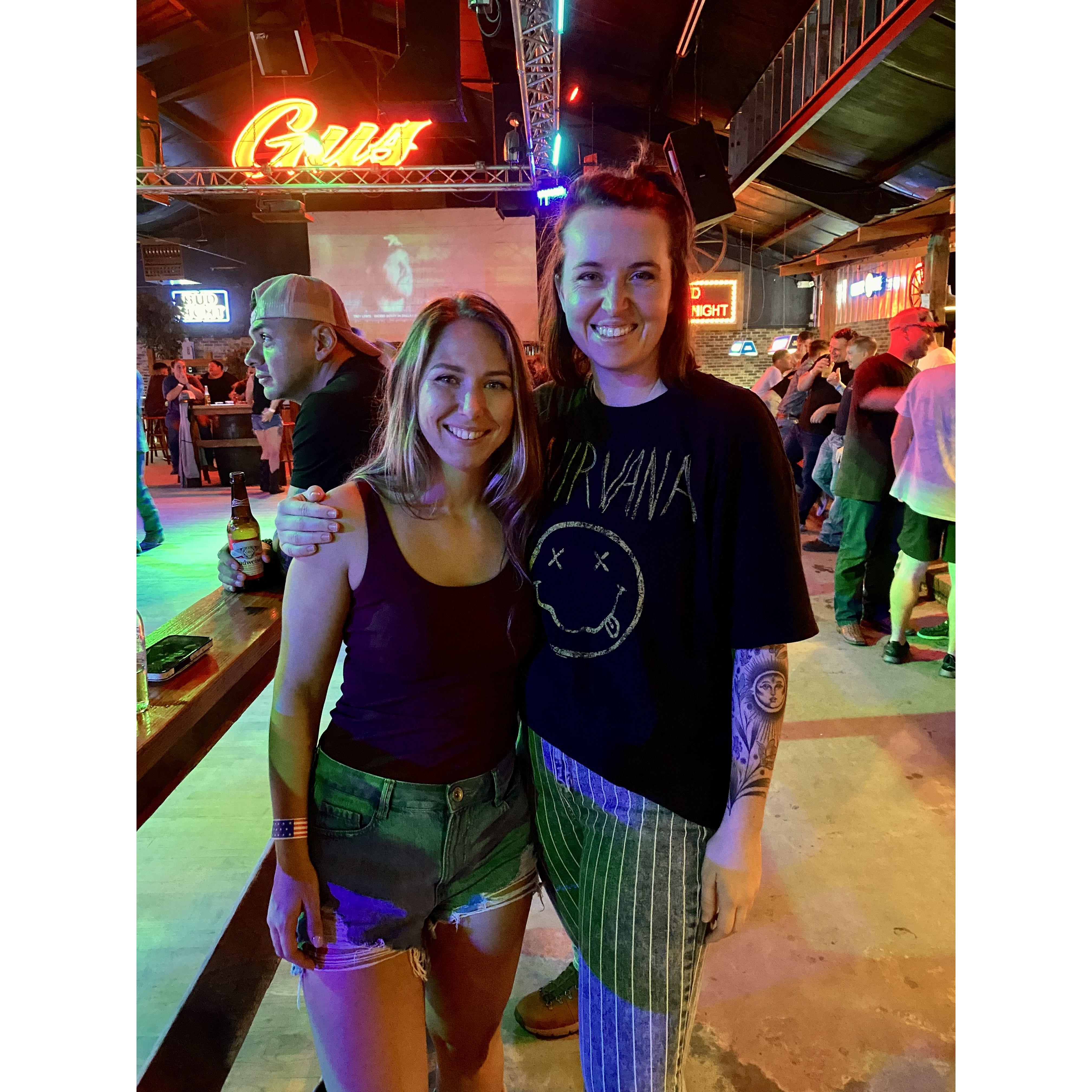 Local dancing hangout with Ali in Jacksonville, NC.
