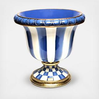 Royal Check Pedestal Stripe Urn