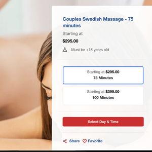 Couples Massage