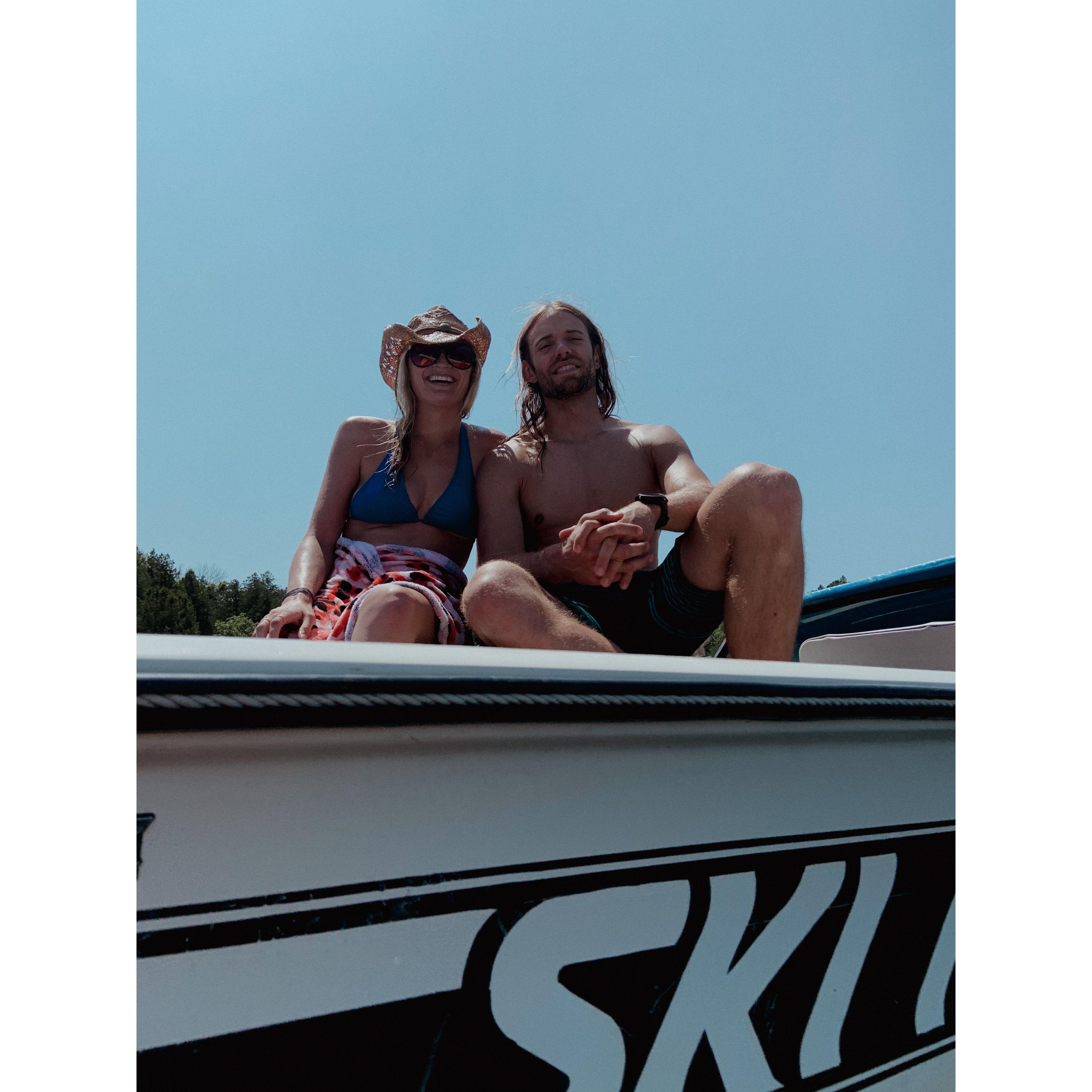 Boat day in Sister Bay, WI