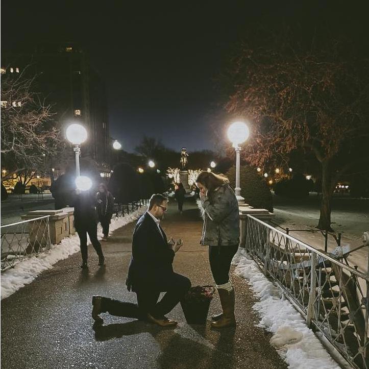 Feb. 14th, 2019- After a day filled with laughter and scavenger hunt clues, Matthew proposed in the middle of Boston Gardens and it was everything. Mavericks quickly followed behind.