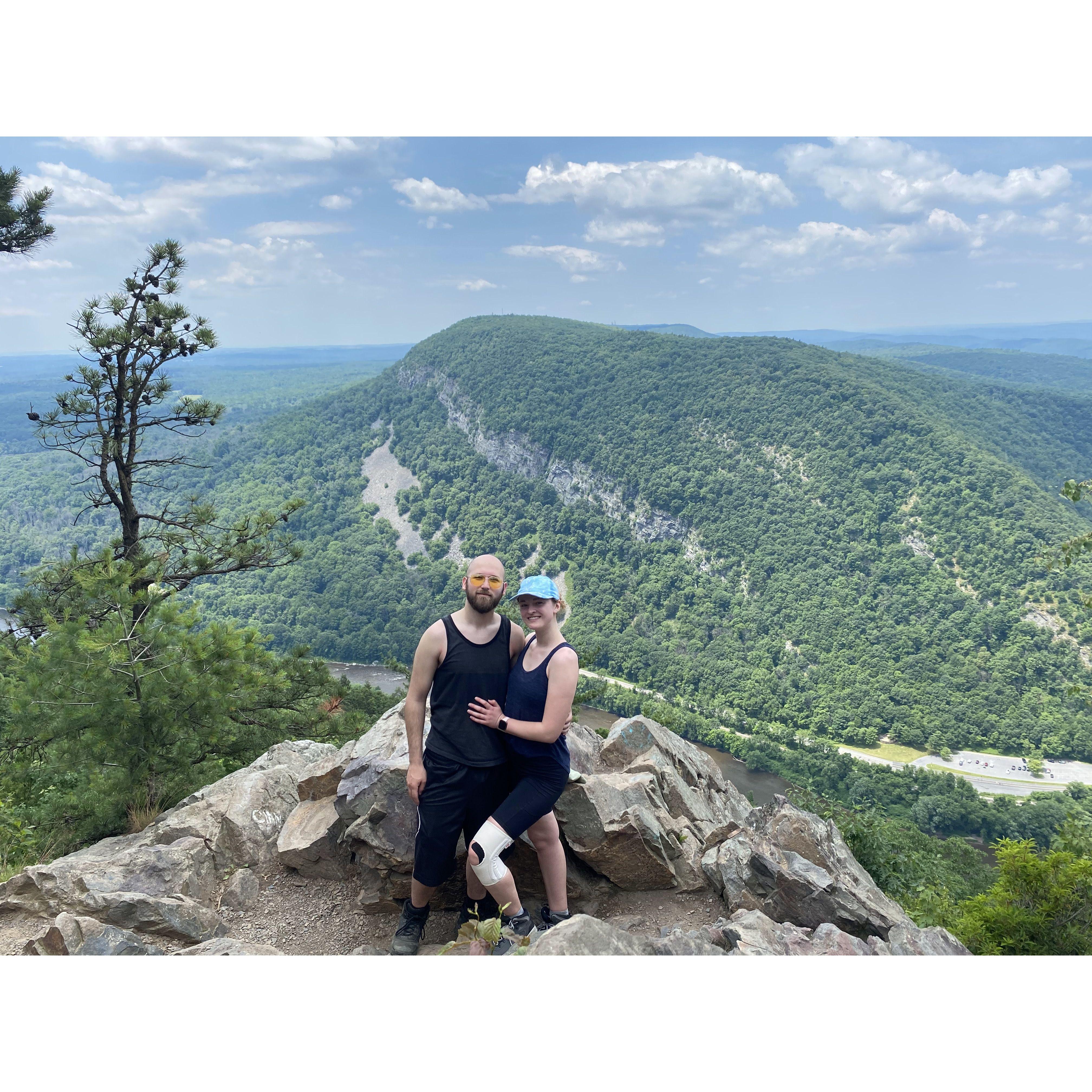 Our third time hiking Mt. Tammany