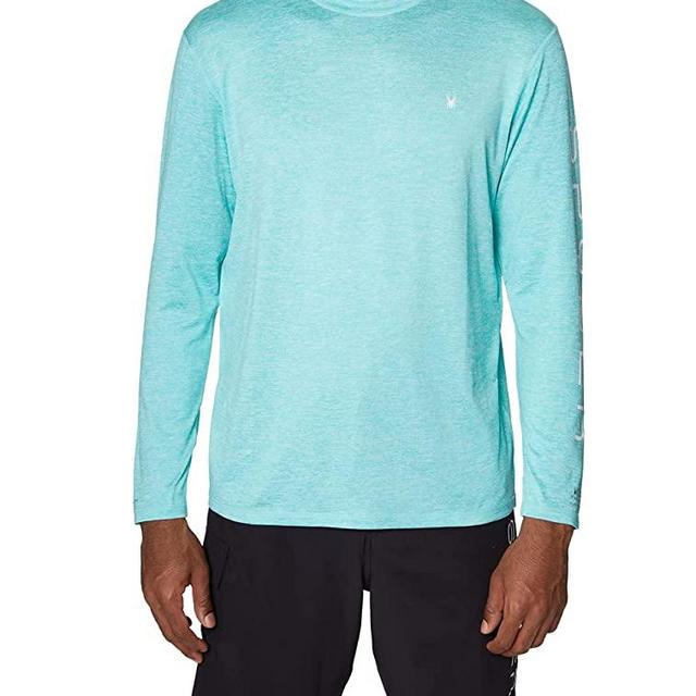 Spyder Men's Standard Heather Long Sleeve Rashguard