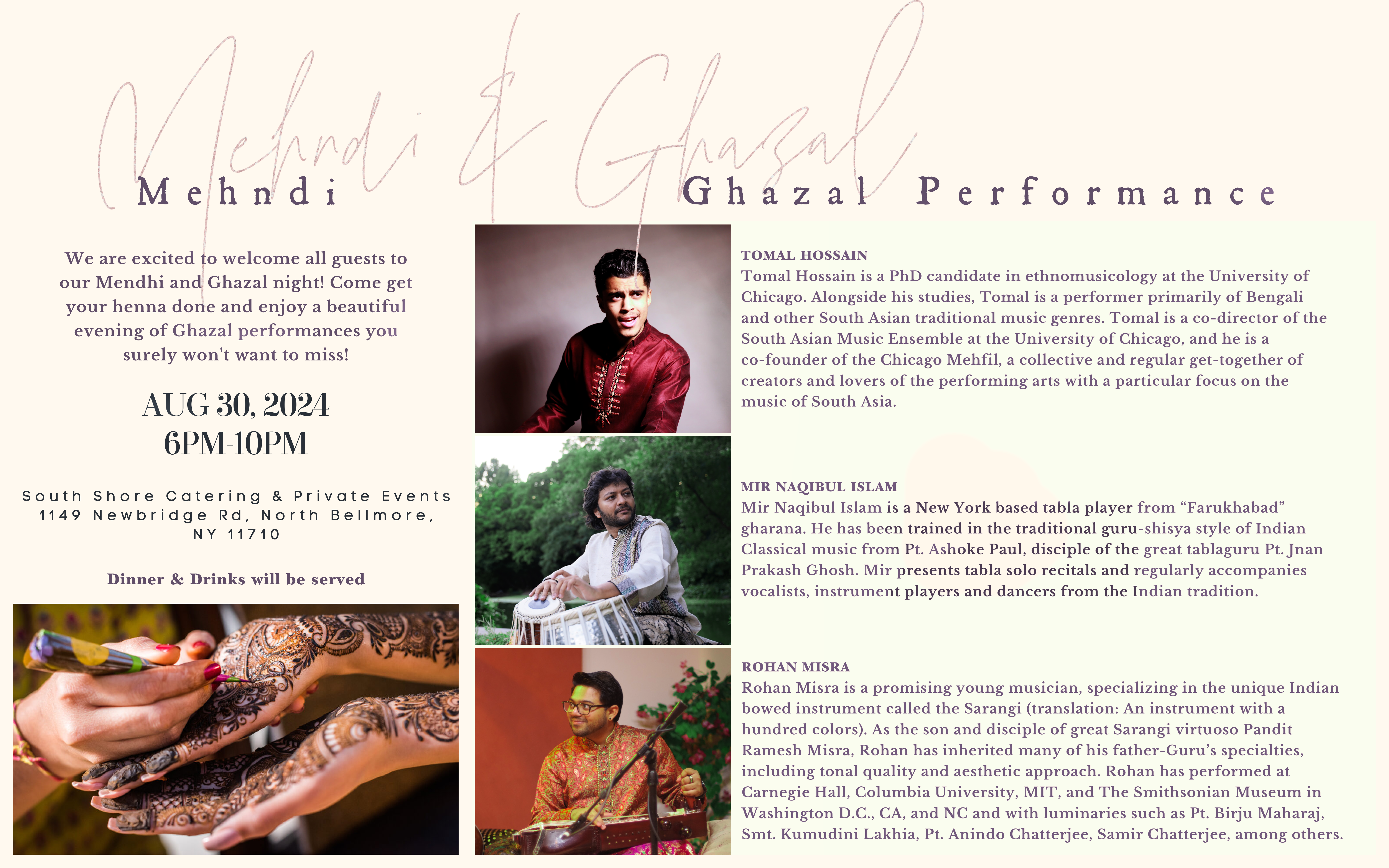 The Wedding Website of Sanam Ahmed and Mohini Patel
