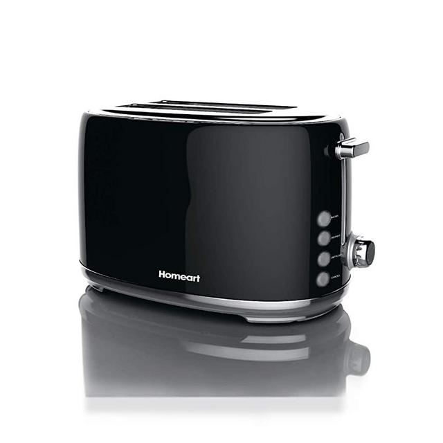 Homeart Artisan Toaster, 2 Slice, Black