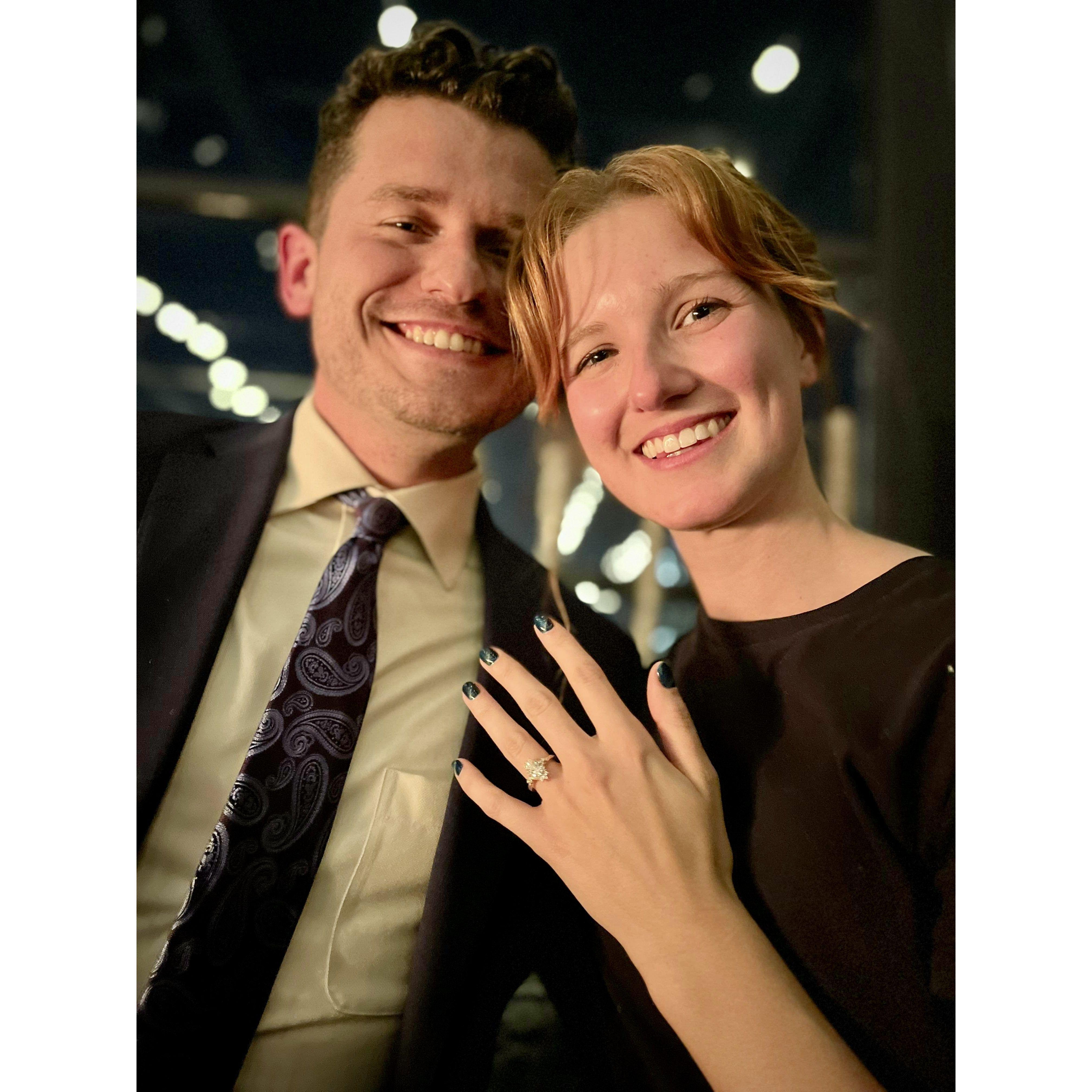 The night Chris proposed, Milwaukee, 2022