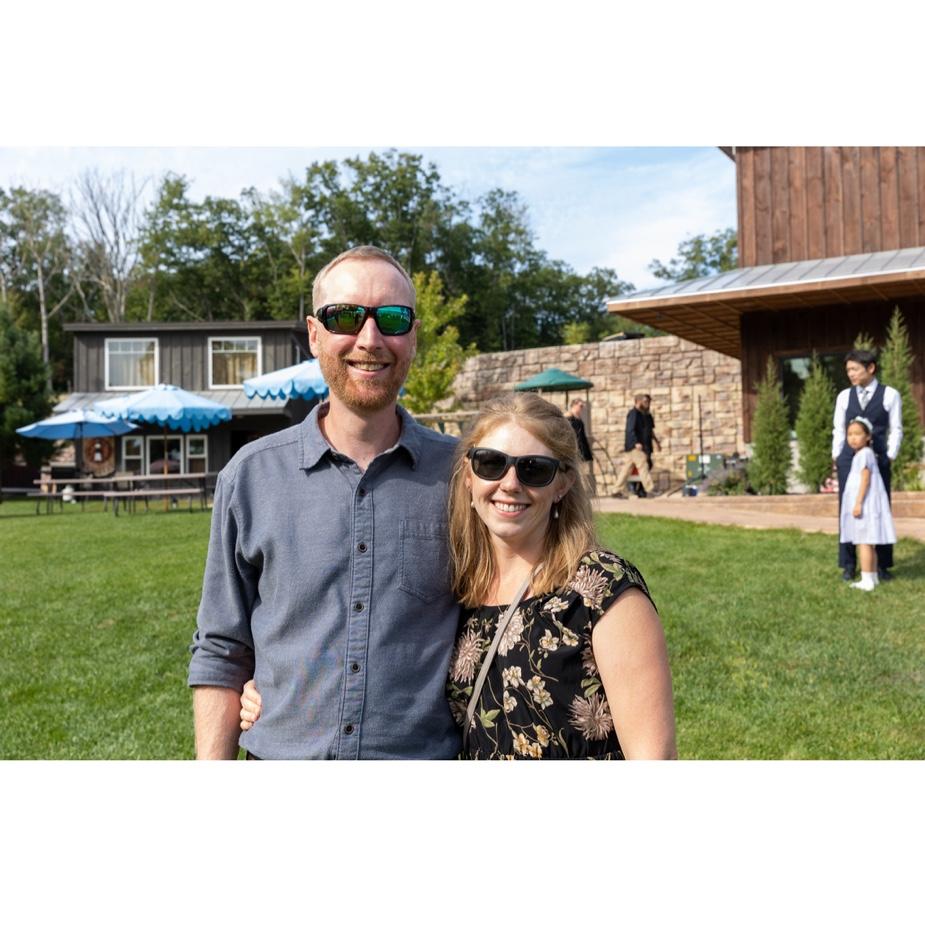 At Sukaina and Colin’s wedding, Michigan, September 2024.