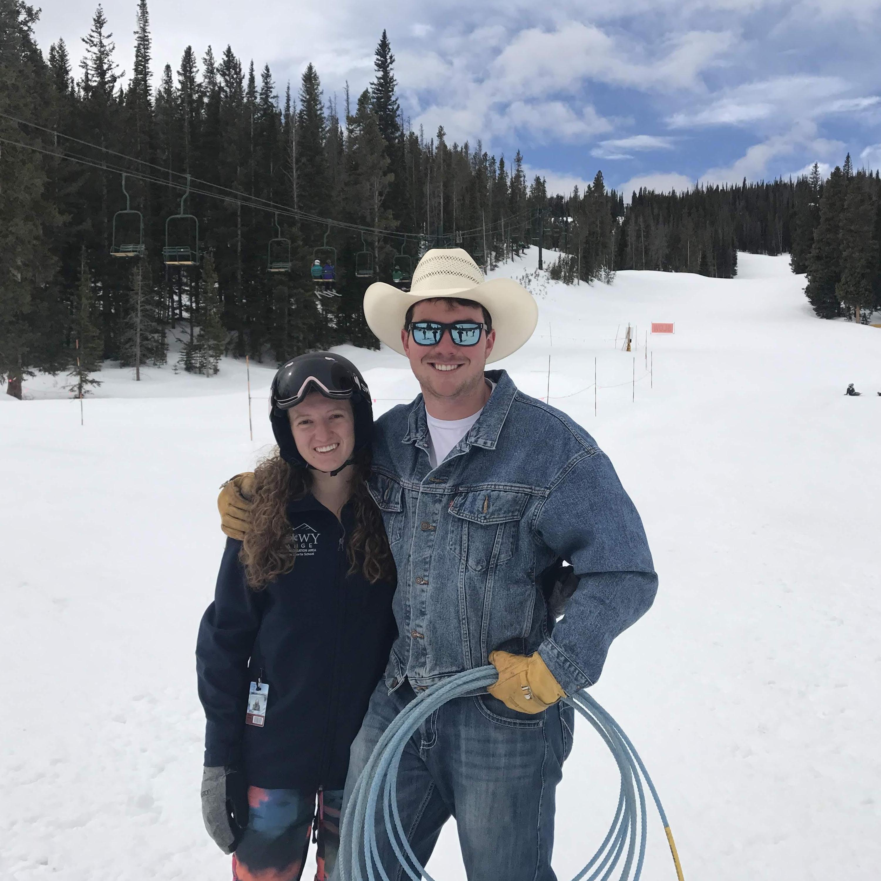 Maybe Sam thought he needed to do some cattle work, rather than go skiing...