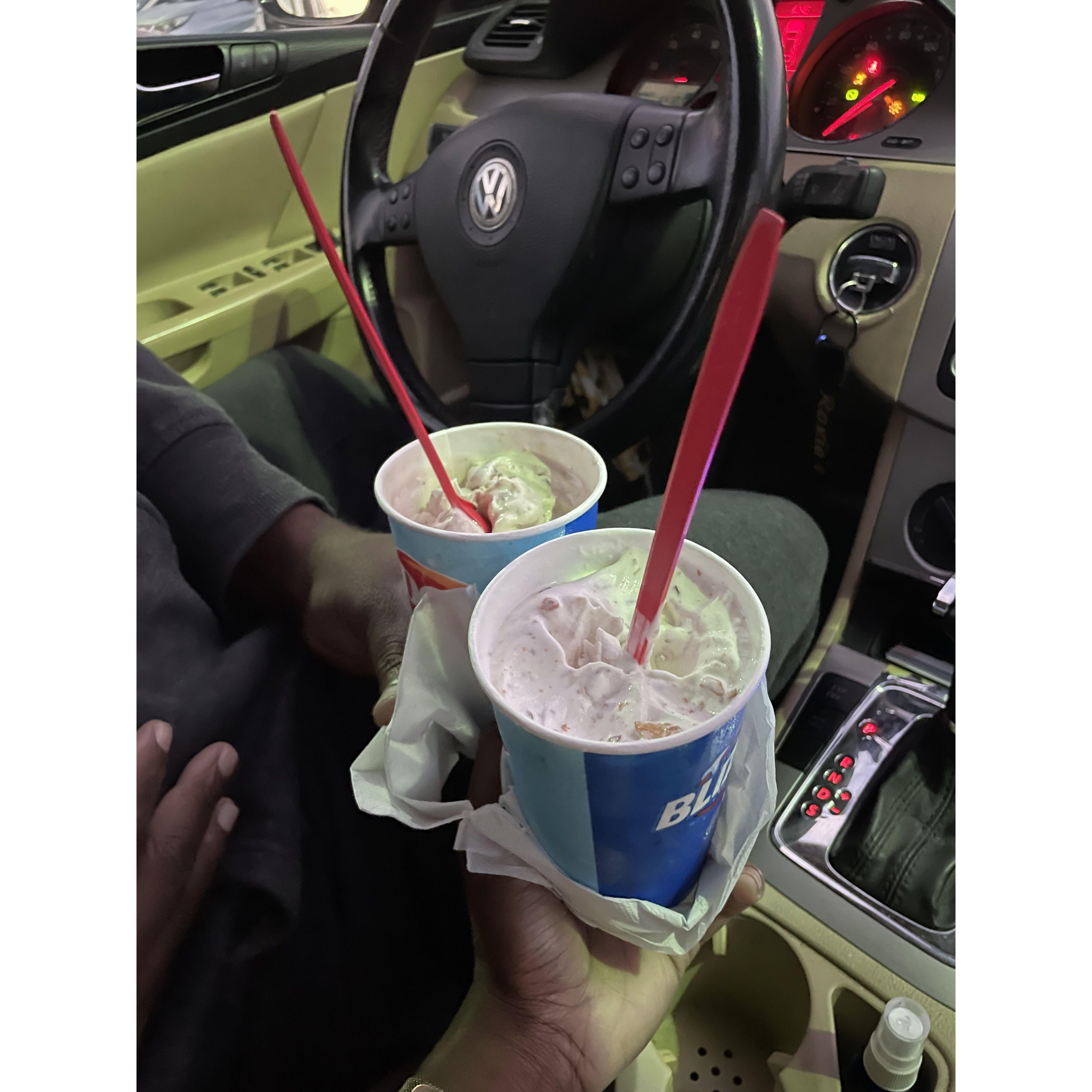 Ice cream Dates on cold nights.