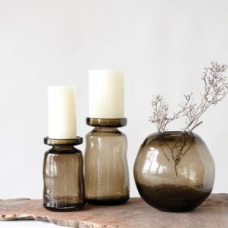 Glass Candleholder