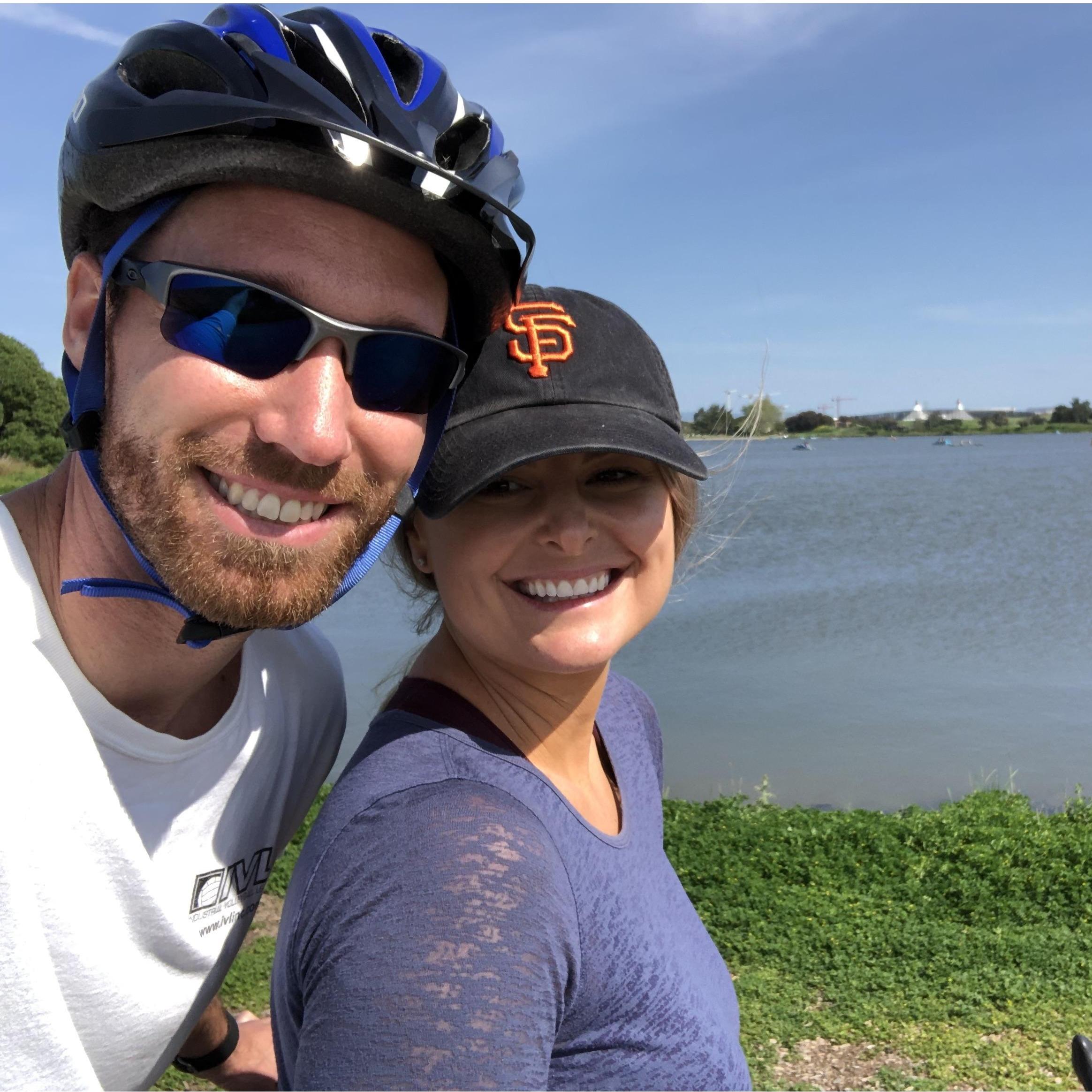 Out on a bike ride together in the Bay Area, CA