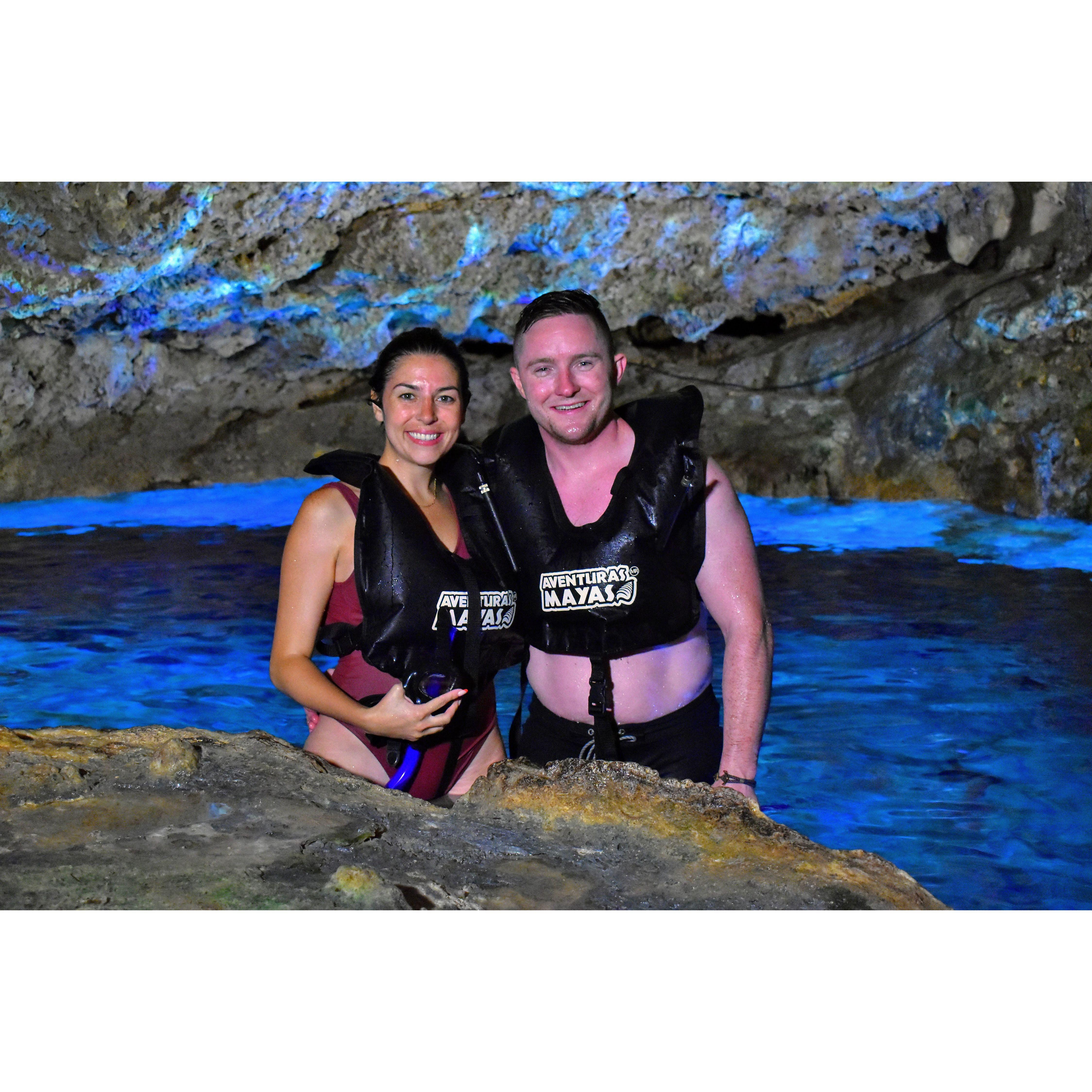 Our first international trip to Mexico!, snorkeling in the cenotes!
